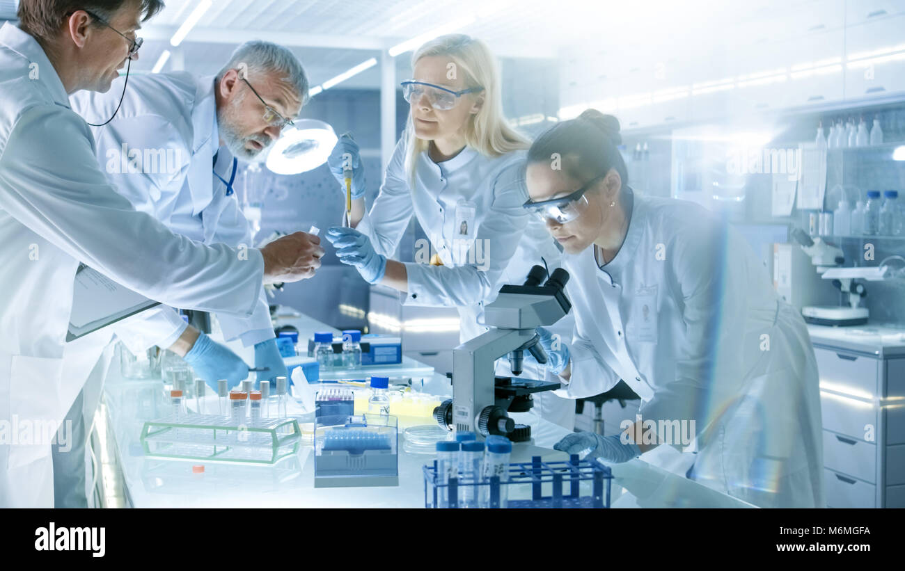 Team of Medical Research Scientists Work on a New Generation Disease