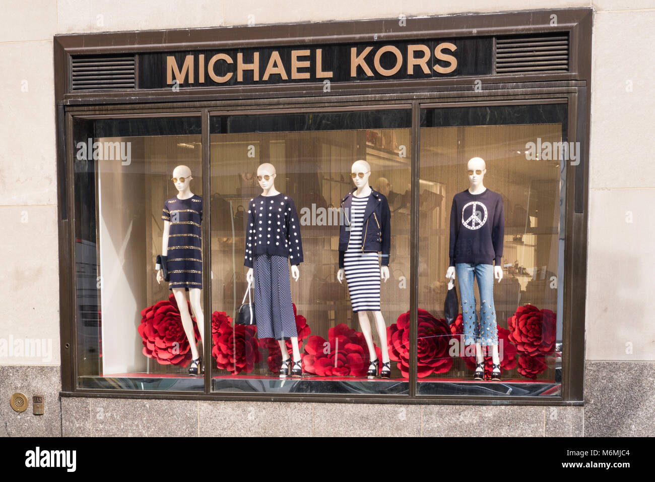 Michael Kors Storefront on Fifth Avenue, NYC, USA Stock Photo - Alamy