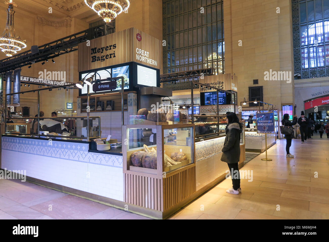 Great Northern Food Hall, Vanderbilt Hall in Grand Central Terminal, NYC, USA Stock Photo