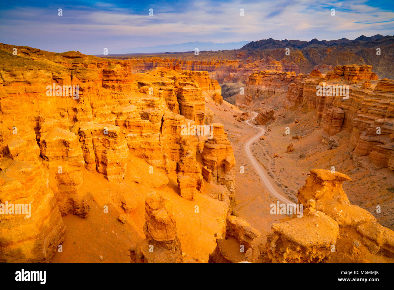 Charyn Canyon, Kazakhstan, Charyn Canyon National Park Valley of the Castles Stock Photo