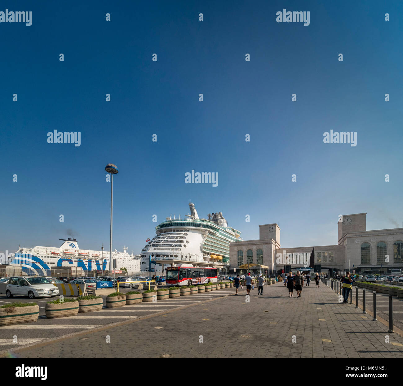 Naples cruise and ferry port, Naples, Italy Stock Photo Alamy