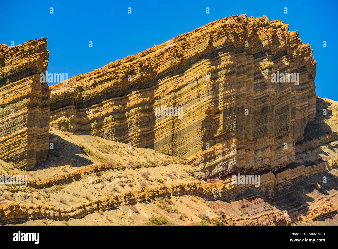 Rock formations, Gissar Mountains, Tajikistan. Central Asia Stock Photo