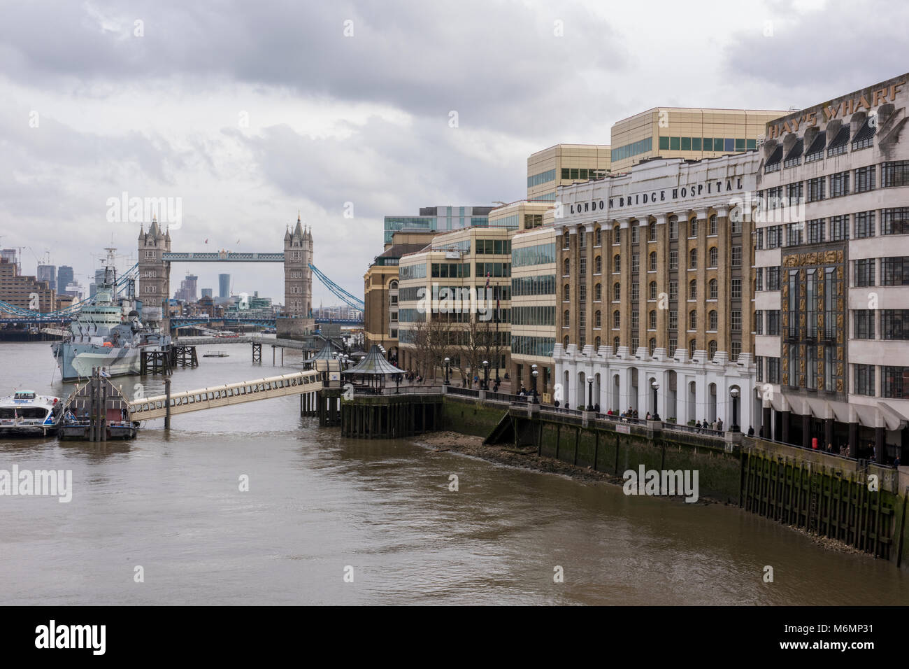 London Bridge hospital and tower bridge with his Belfast and the ...