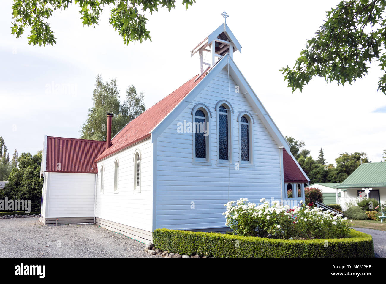 Historic Church of Epiphany, Jollies Pass Road, Hanmer Springs, North Canterbury, Canterbury Region, New Zealand Stock Photo