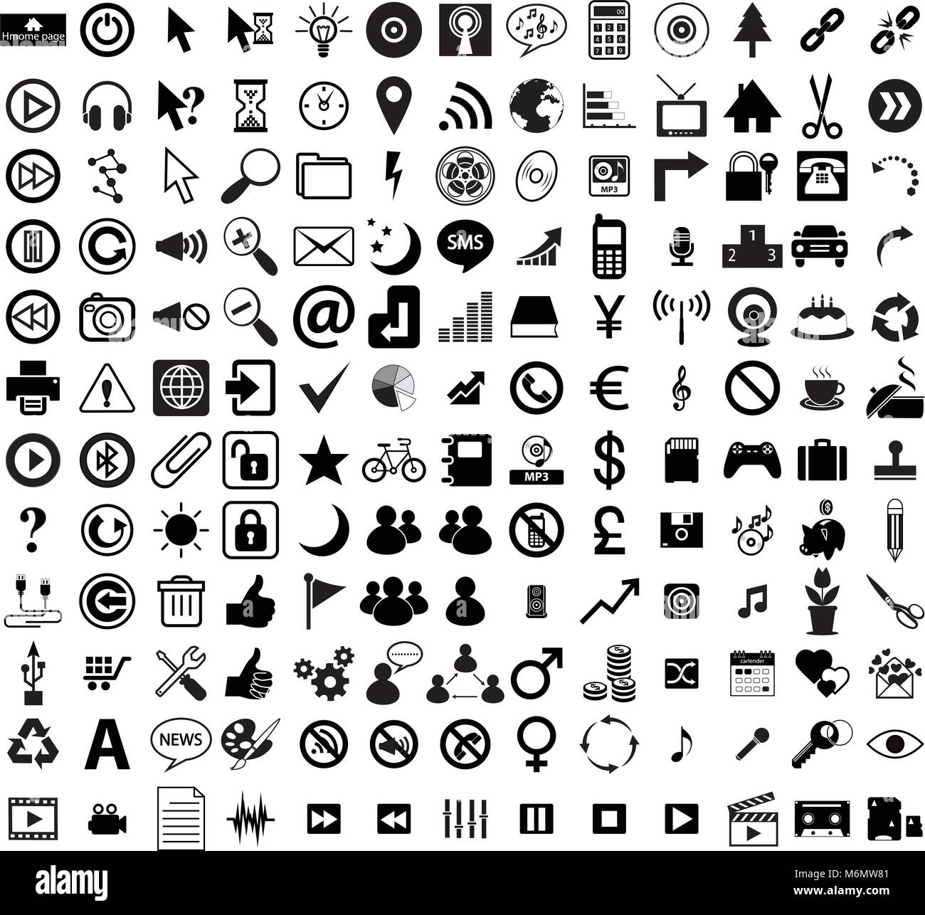 computer signs symbols icons