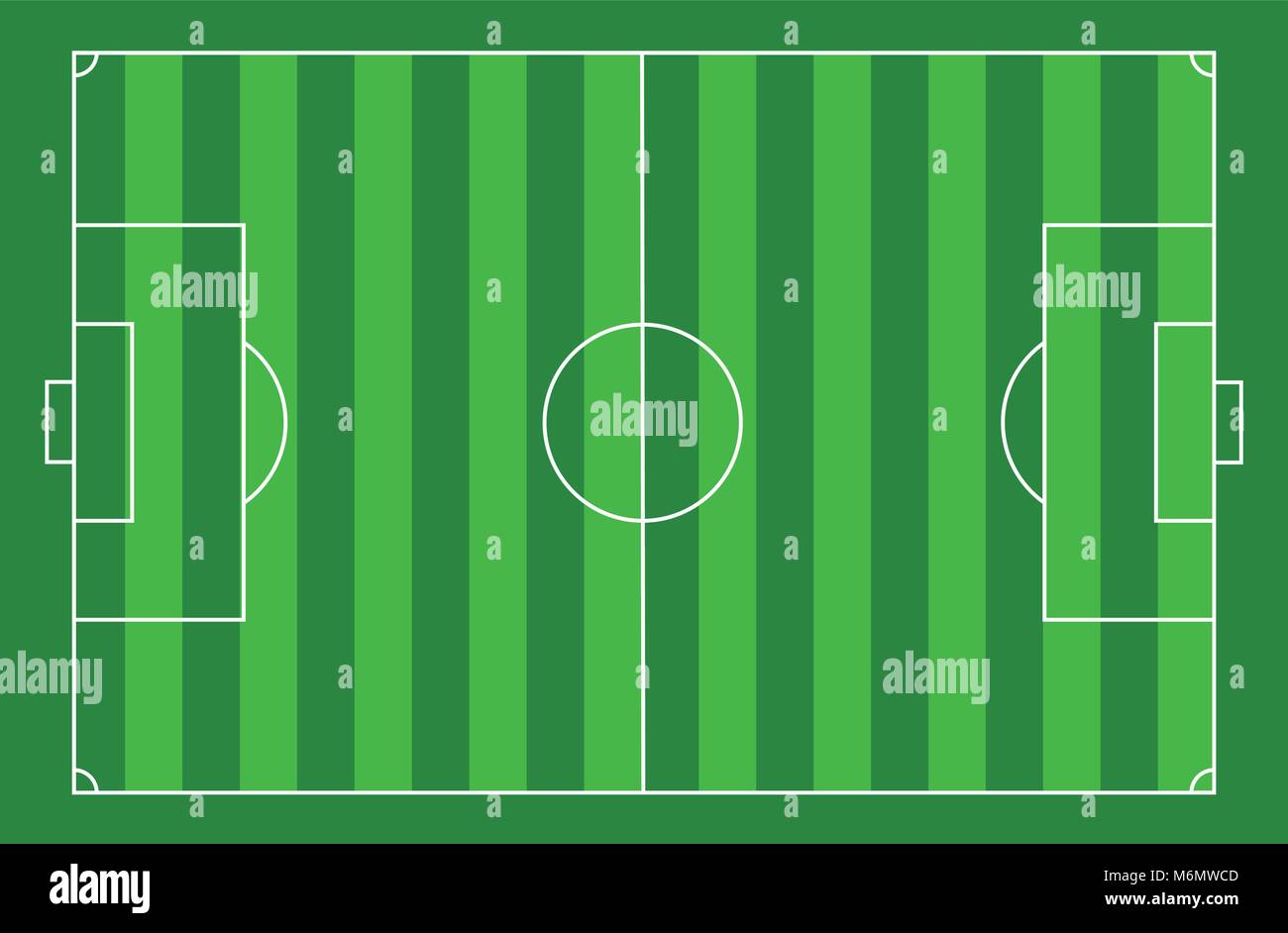 top view soccer court, football field sport, illustration, vector Stock ...