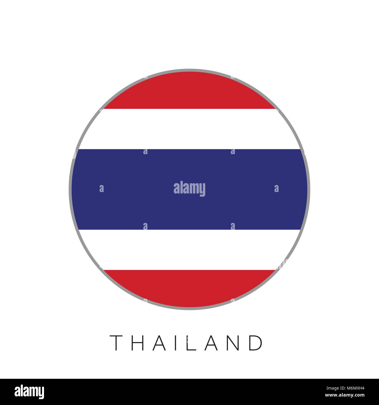 Download Thailand flag round circle vector icon Stock Vector Art ...