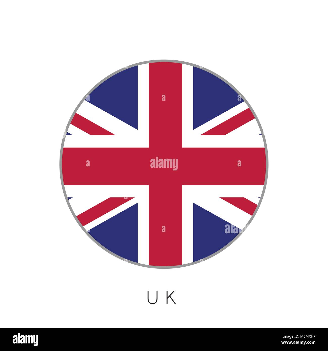 UK flag round circle vector icon Stock Vector Art ...