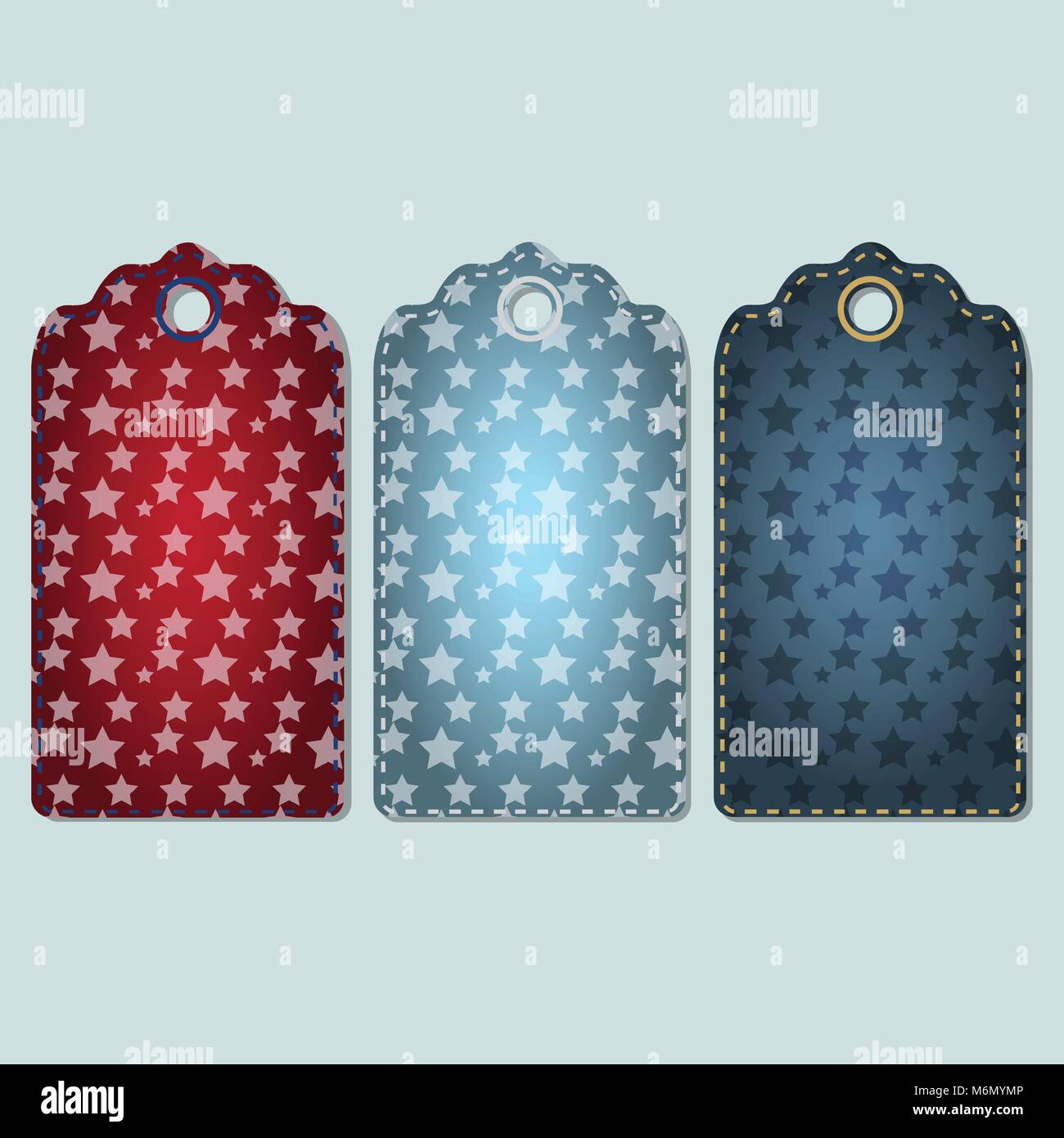 Set of star tag, Greeting card, vector invitation Stock Vector Image ...