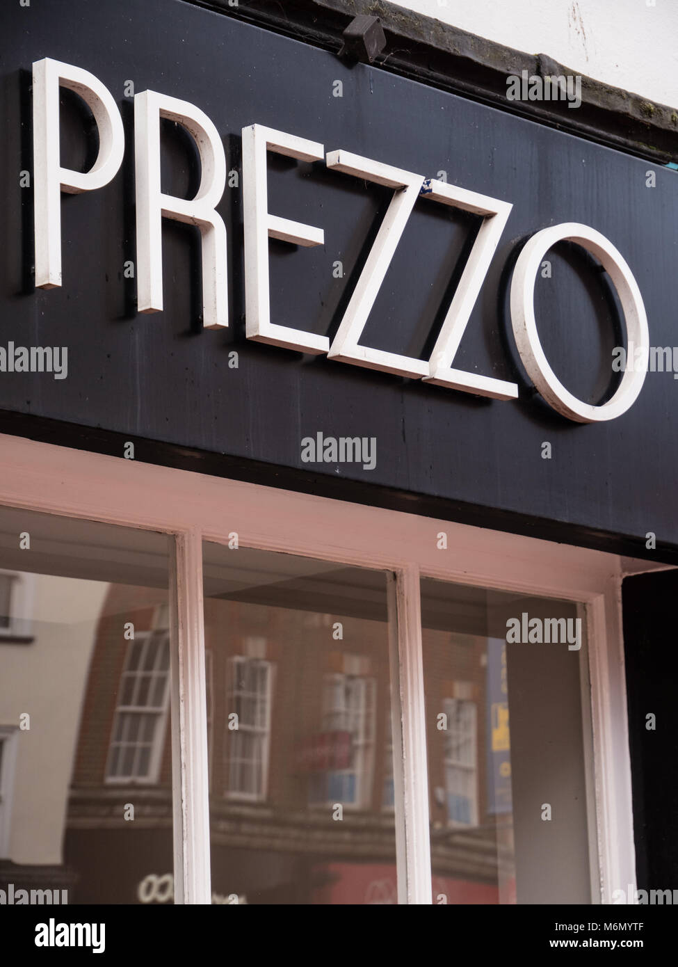 Prezzo Italian Style Restaurant, Reading, Berkshire, England Stock