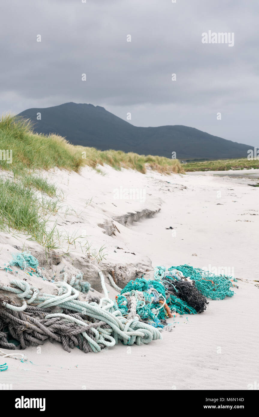 Beachy Net Rope Beaches in outer hebrides hi-res stock photography and images - Alamy