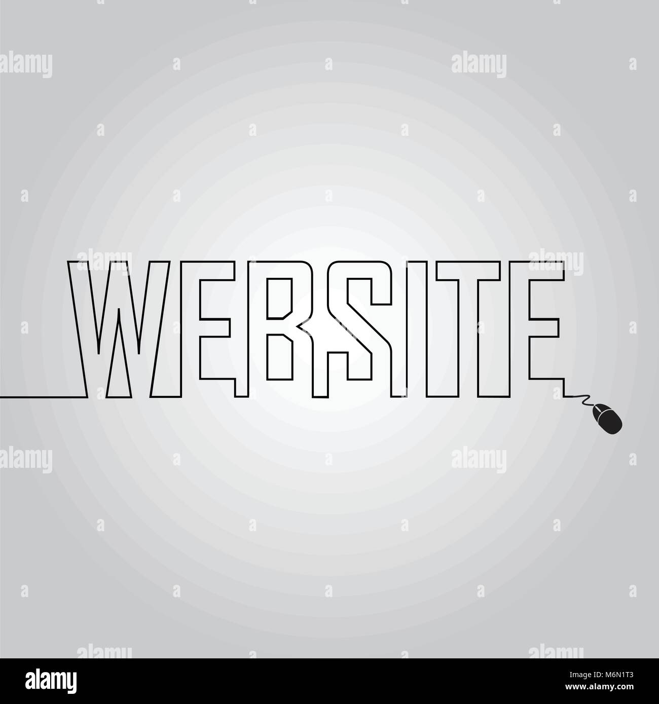 website outline text concept illustration Stock Vector Image & Art - Alamy