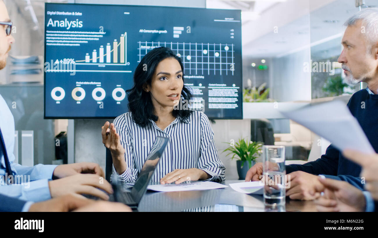 Diverse Group of Successful Business People in the Conference Room