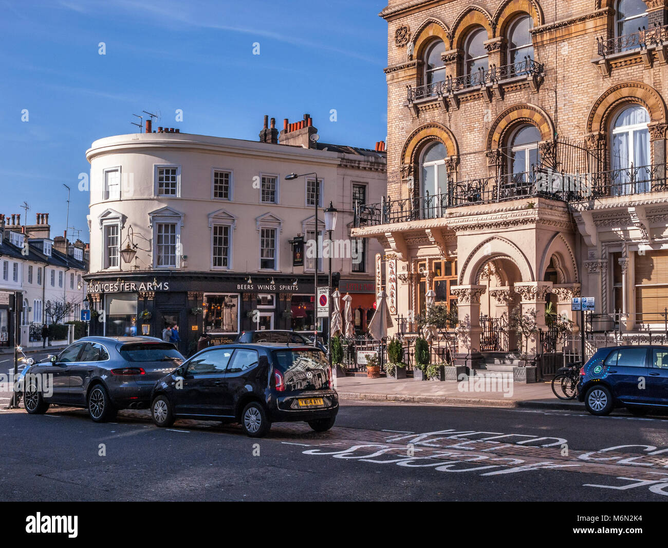 Queen's Gate Terrace and Gloucester Road, Kensington, London Stock
