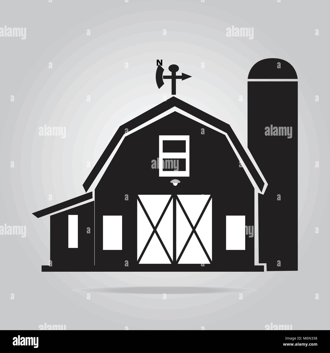Grey barn Stock Vector Images - Alamy
