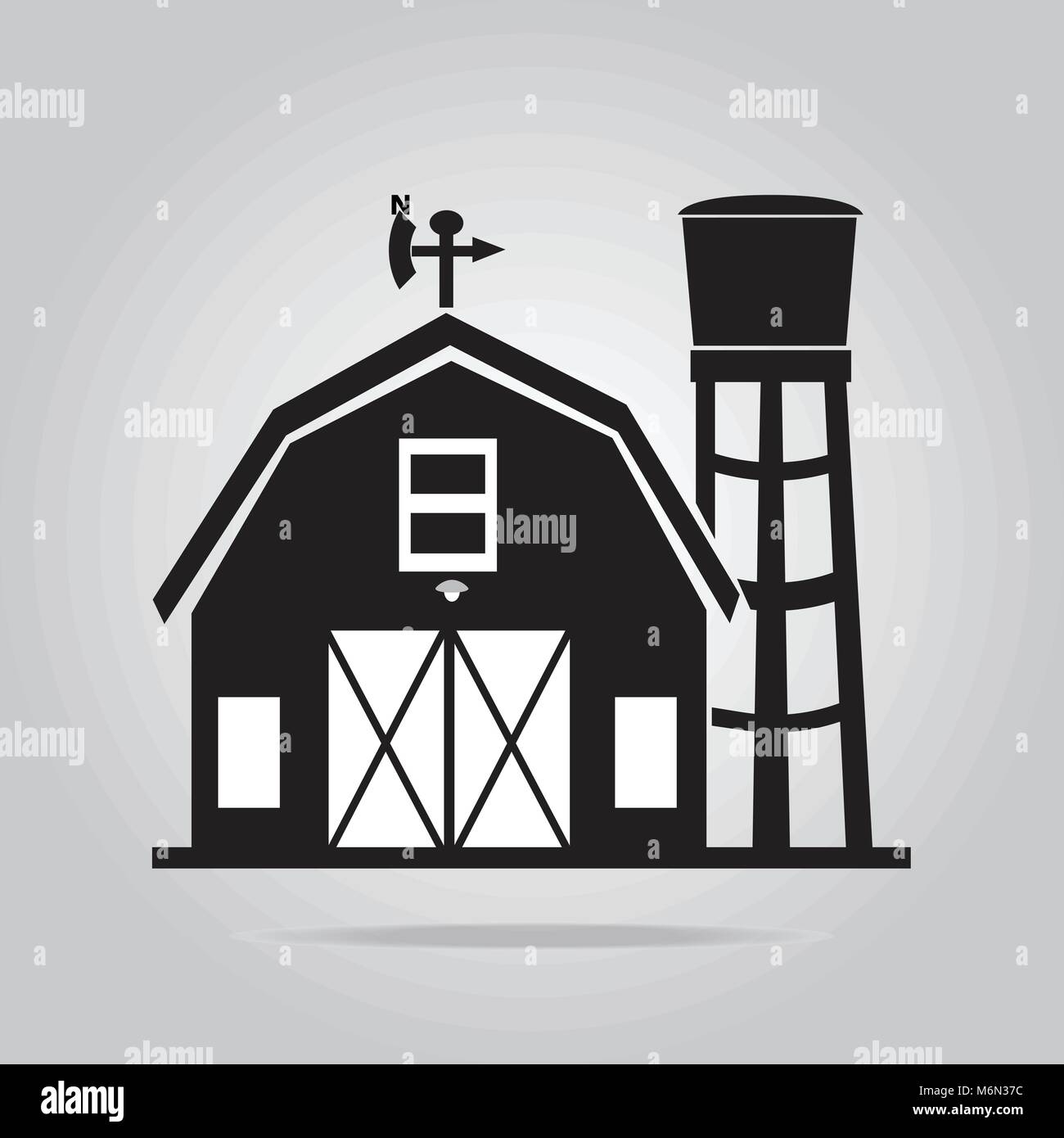 Grey barn Stock Vector Images - Alamy