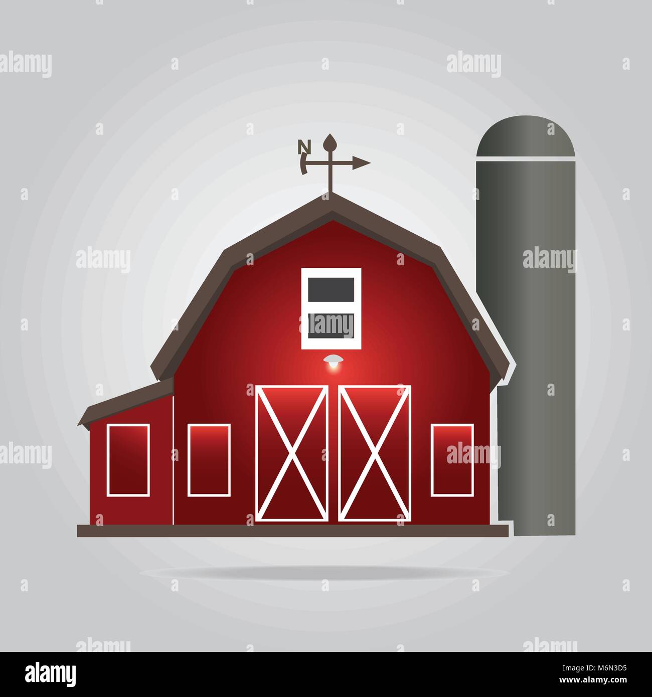 Barn icon, Building icon vector illustration Stock Vector Image & Art ...