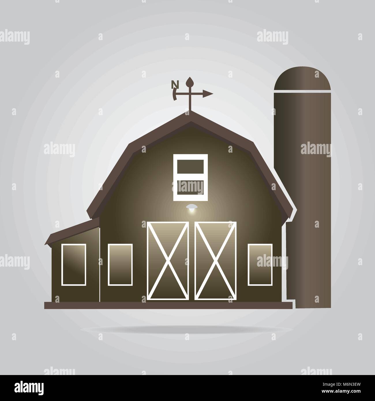 Barn icon, Building icon vector illustration Stock Vector Image & Art ...