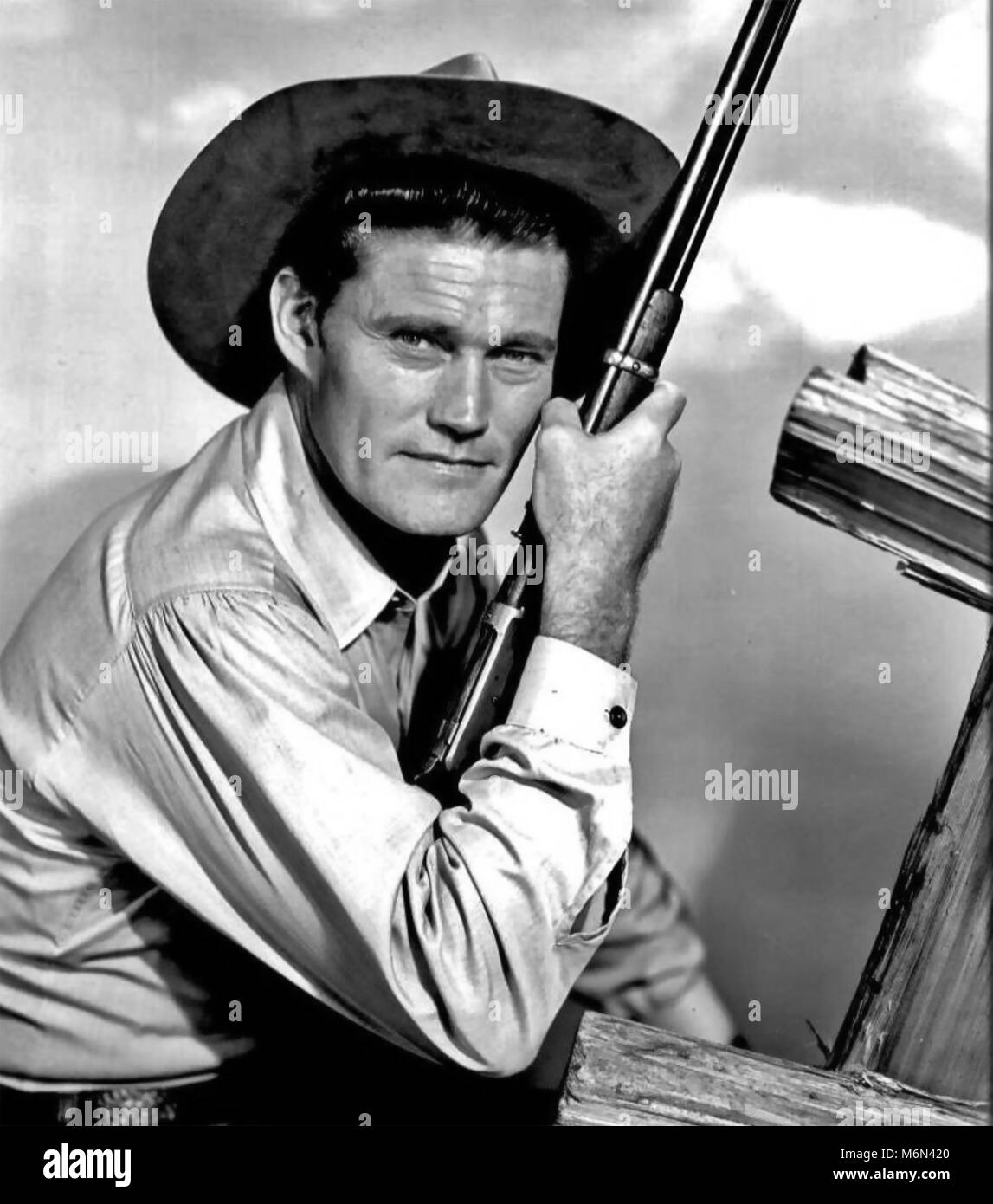 THE RIFLEMAN American ABC TV Western series 1958-1963 with Chuck Connors as Lucas McCain Stock Photo