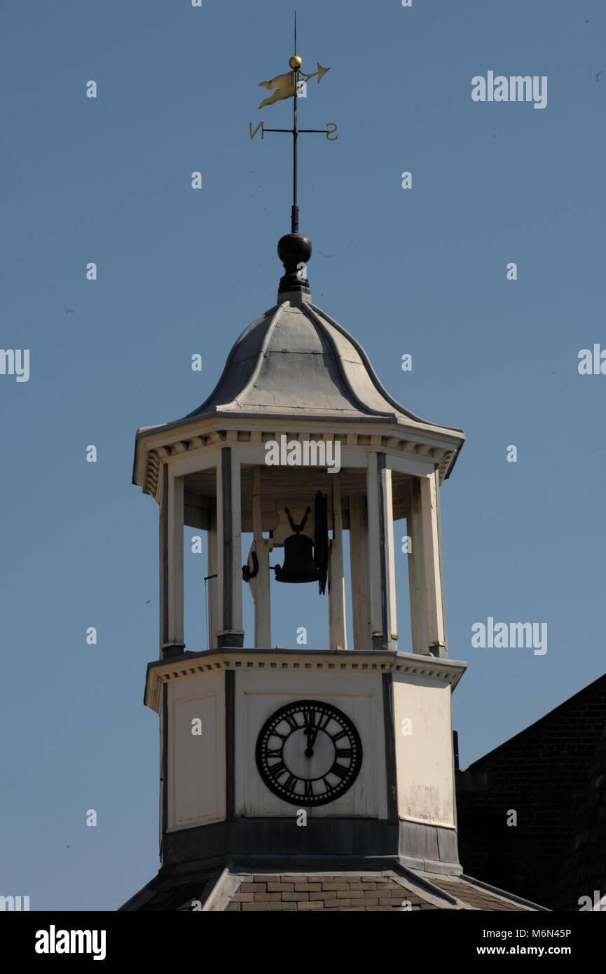 Clocks on building exterior Stock Photo Alamy