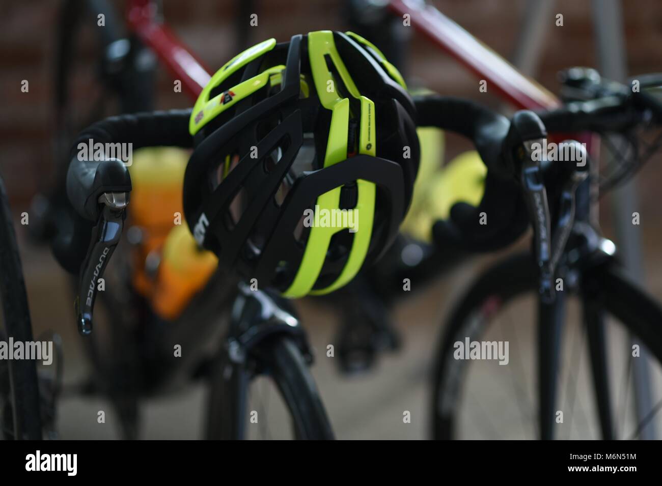 Marathon Bike ride, Multiple riders in countryside Stock Photo Alamy