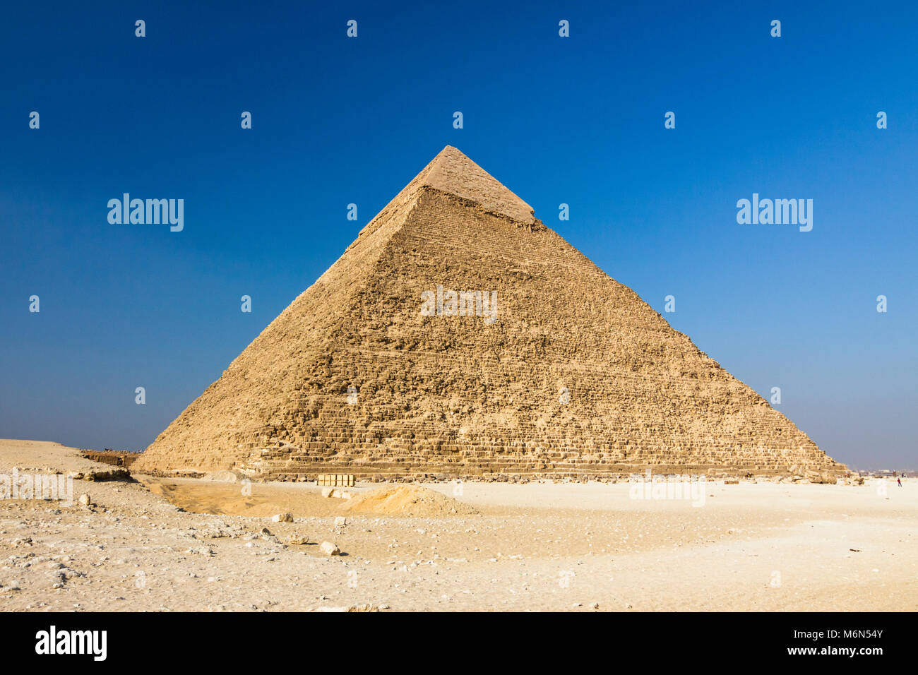 Pyramid of Chephren, Cairo, Egypt Stock Photo