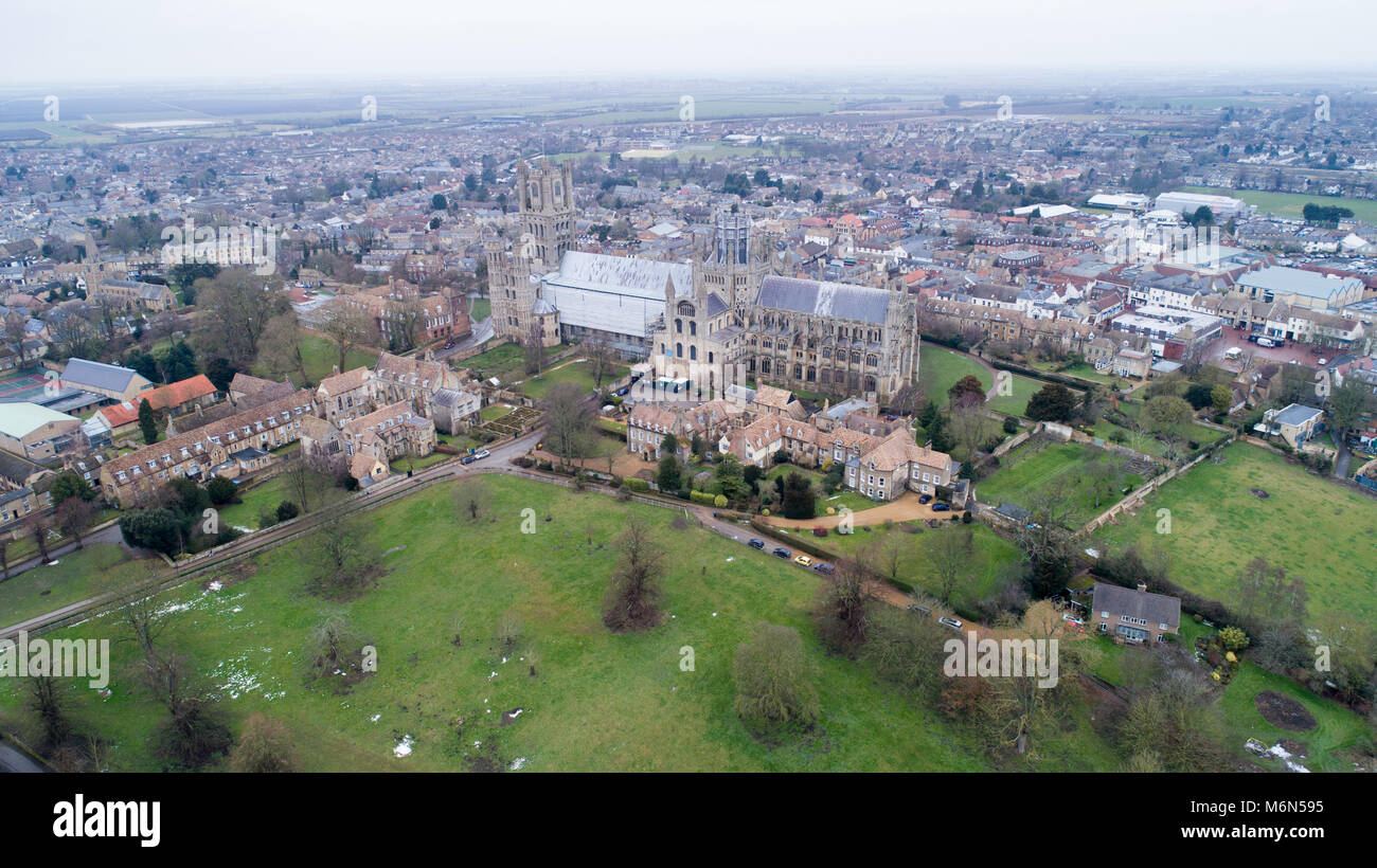 Aerial view ely cathedral hi-res stock photography and images - Alamy