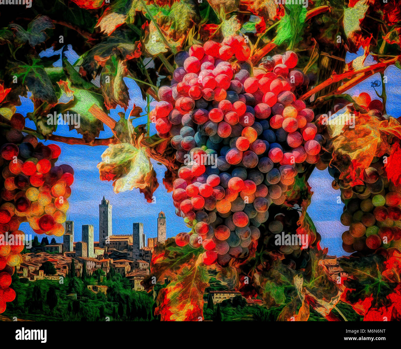 FINE ART: San Gimignano, Tuscany, Italy Stock Photo