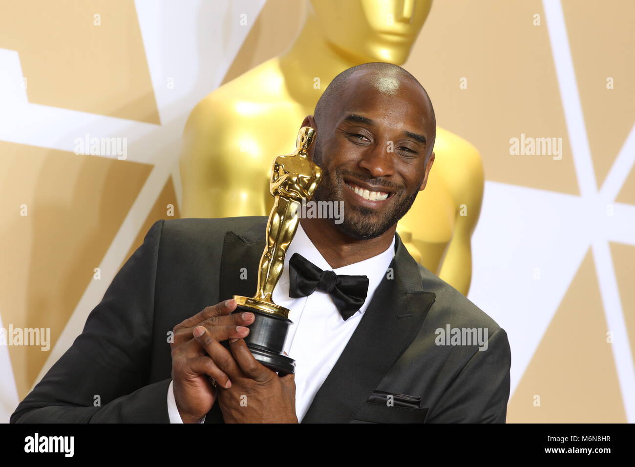 Hollywood, Ca. 4th Mar, 2018. Kobe Bryant, in the press room at the 90th Academy Awards at the Dolby Theatre in Hollywood, California on March 4, 2018. Credit: MediaPunch Inc/Alamy Live News Stock Photo