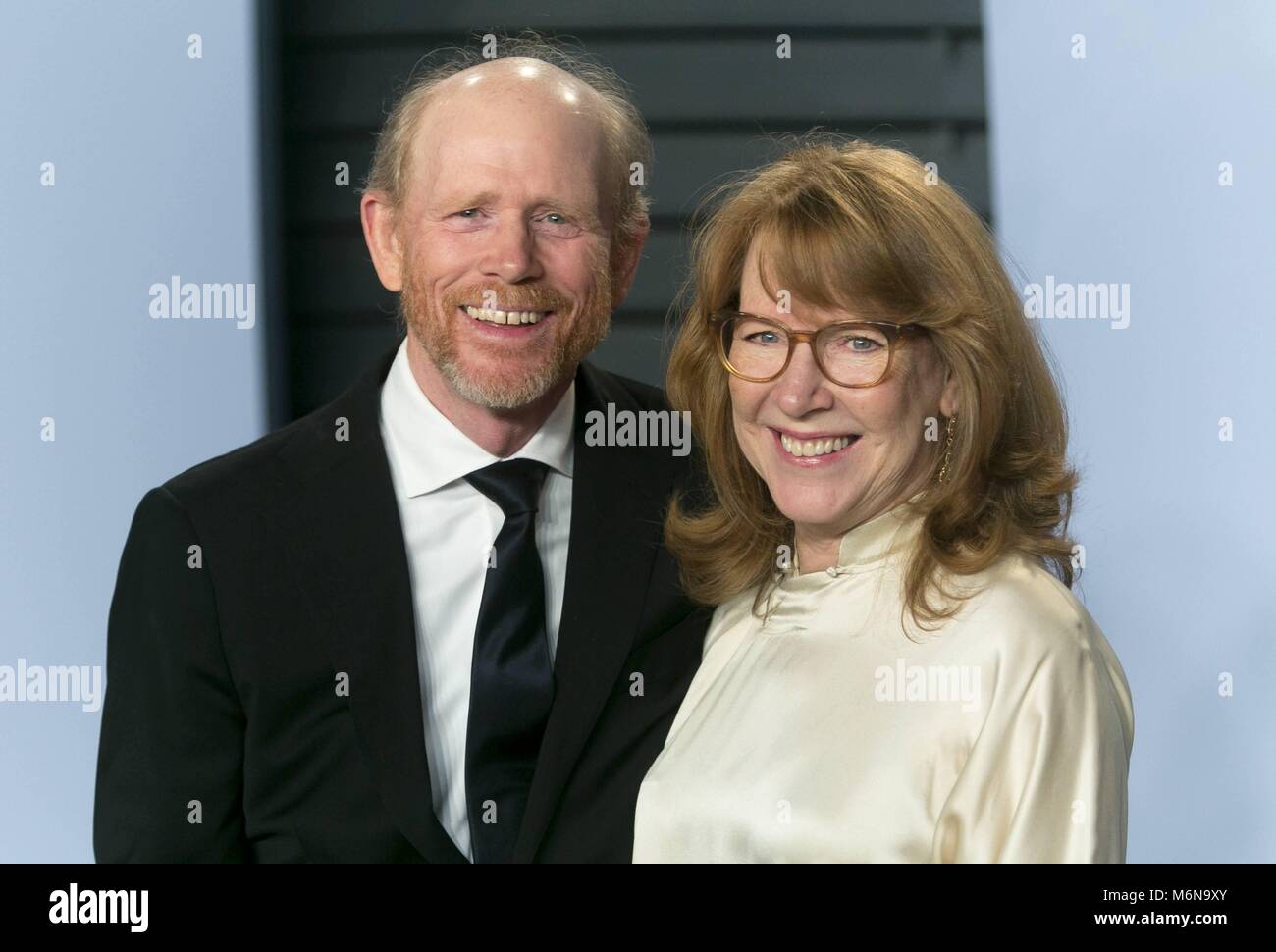 Ron Howard and Cheryl Howard attend the Vanity Fair Oscar Party at