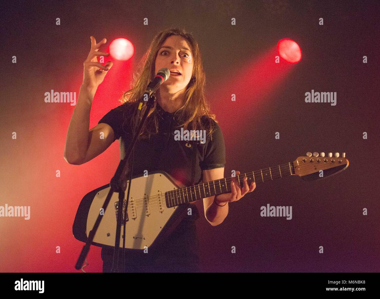 French singer Flora Fischbach aka Fishbach during a Concert, on March 3 ...