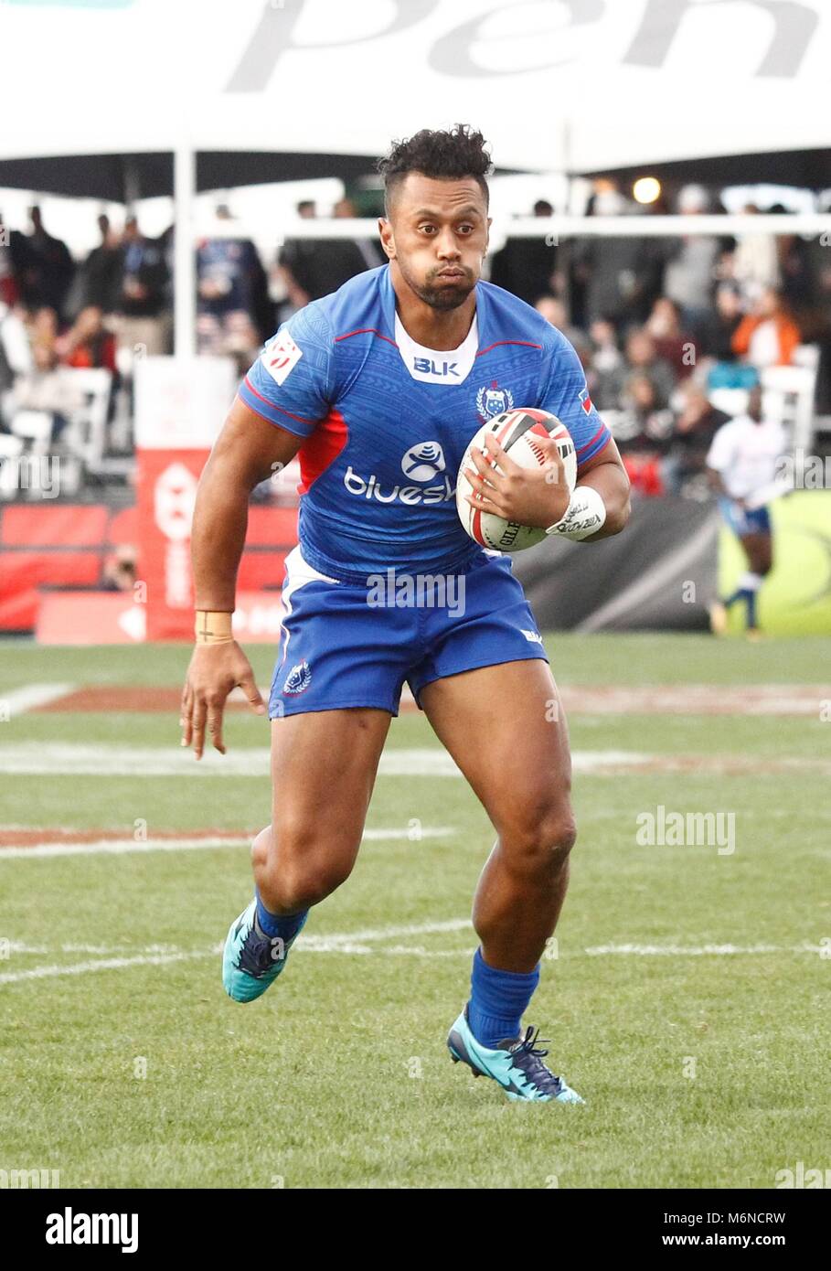 Las Vegas, NV, USA. 3rd Mar, 2018. Neria Fomai of Samoa in attendance for 2018 USA SEVENS Tournament of the HSBC World Sevens Rugby Series - SAT, Sam Boyd Stadium, Las Vegas, NV March 3, 2018. Credit: JA/Everett Collection/Alamy Live News Stock Photo