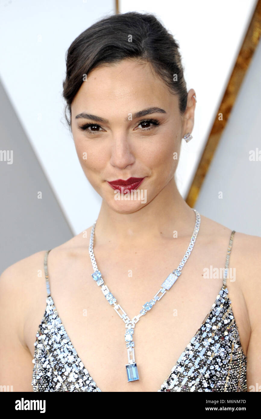 Gal Gadot attending the 90th Annual Academy Awards at Hollywood ...