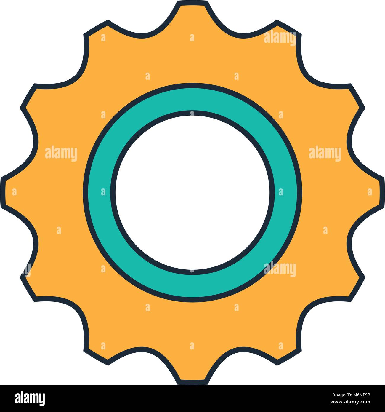 gears machinery isolated icon Stock Vector Image & Art - Alamy