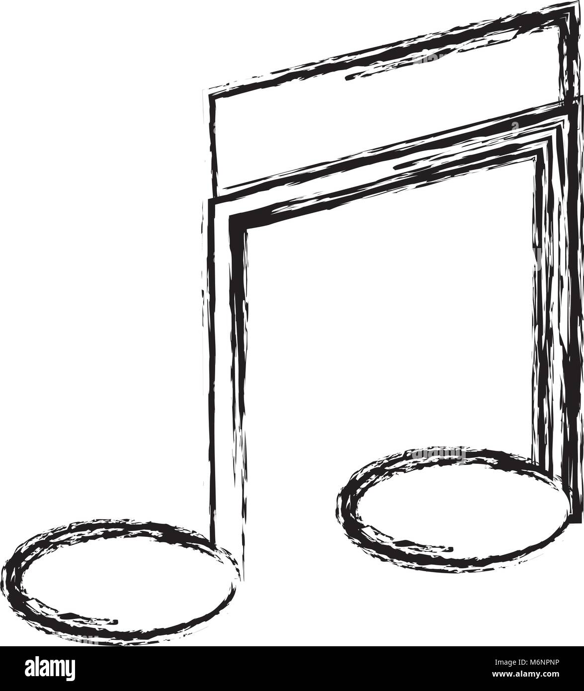 music note isolated icon Stock Vector Image & Art - Alamy