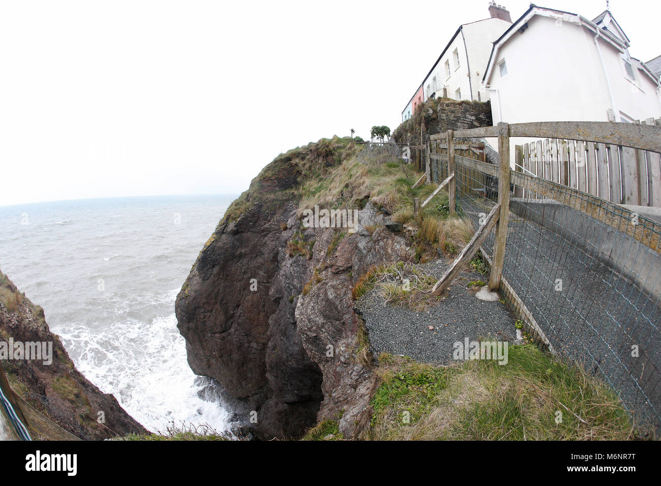 Coastal erosion in Hallsands, Devon Stock Photo - Alamy