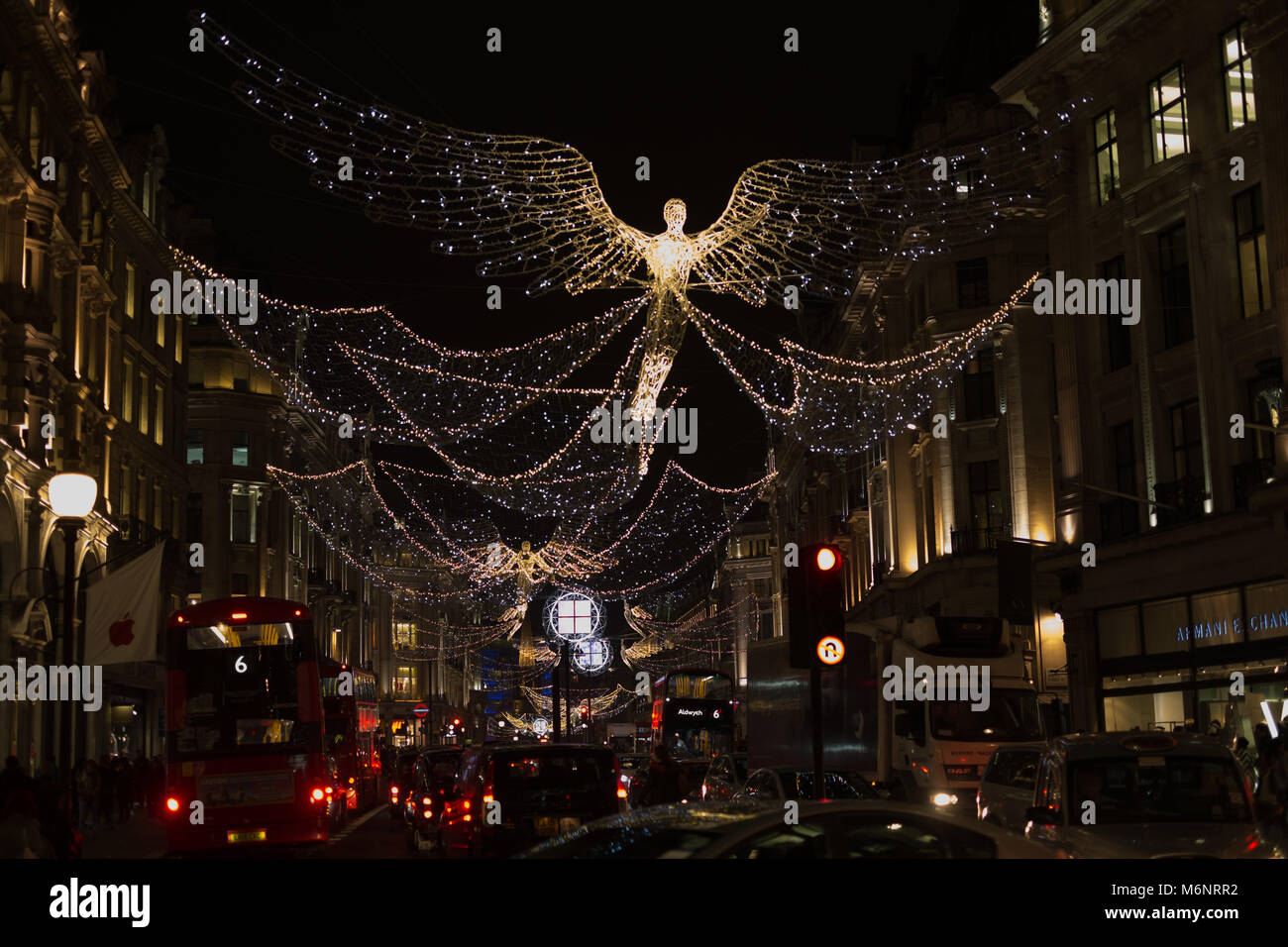 Christmas lights, Regent Street Stock Photo Alamy