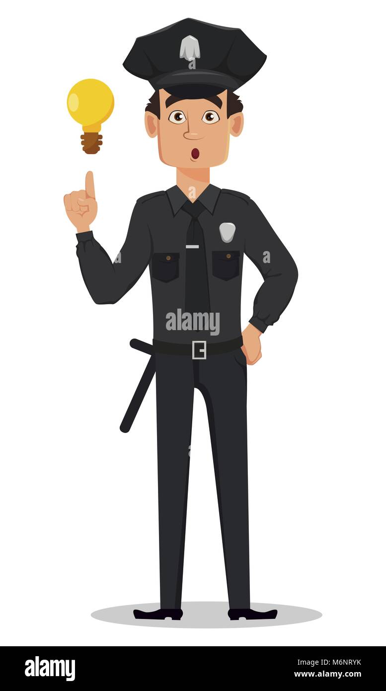 Police force cartoon Cut Out Stock Images & Pictures - Alamy