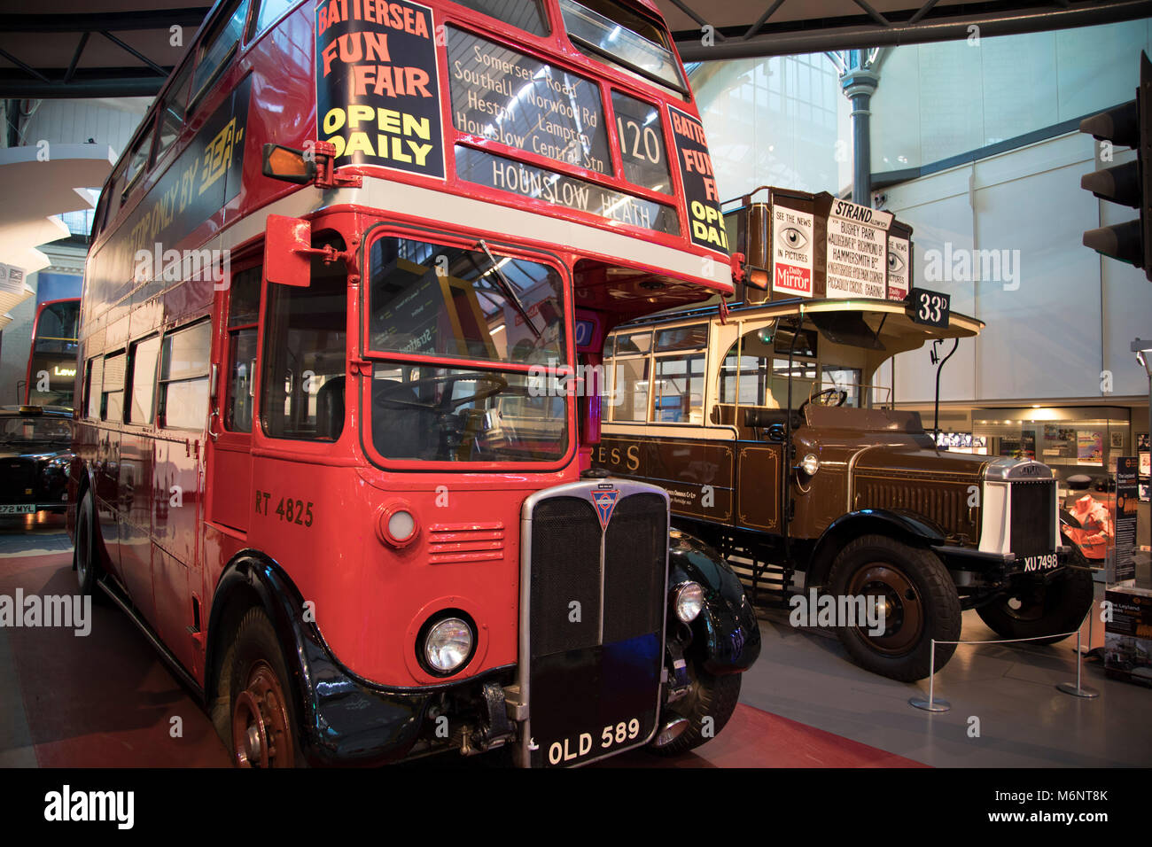 Interior View Of Early Buses Including The Routemaster At