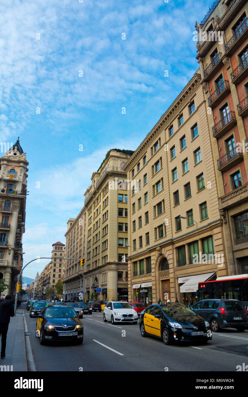 Via Laietana,, Barcelona, Catalonia, Spain Stock Photo