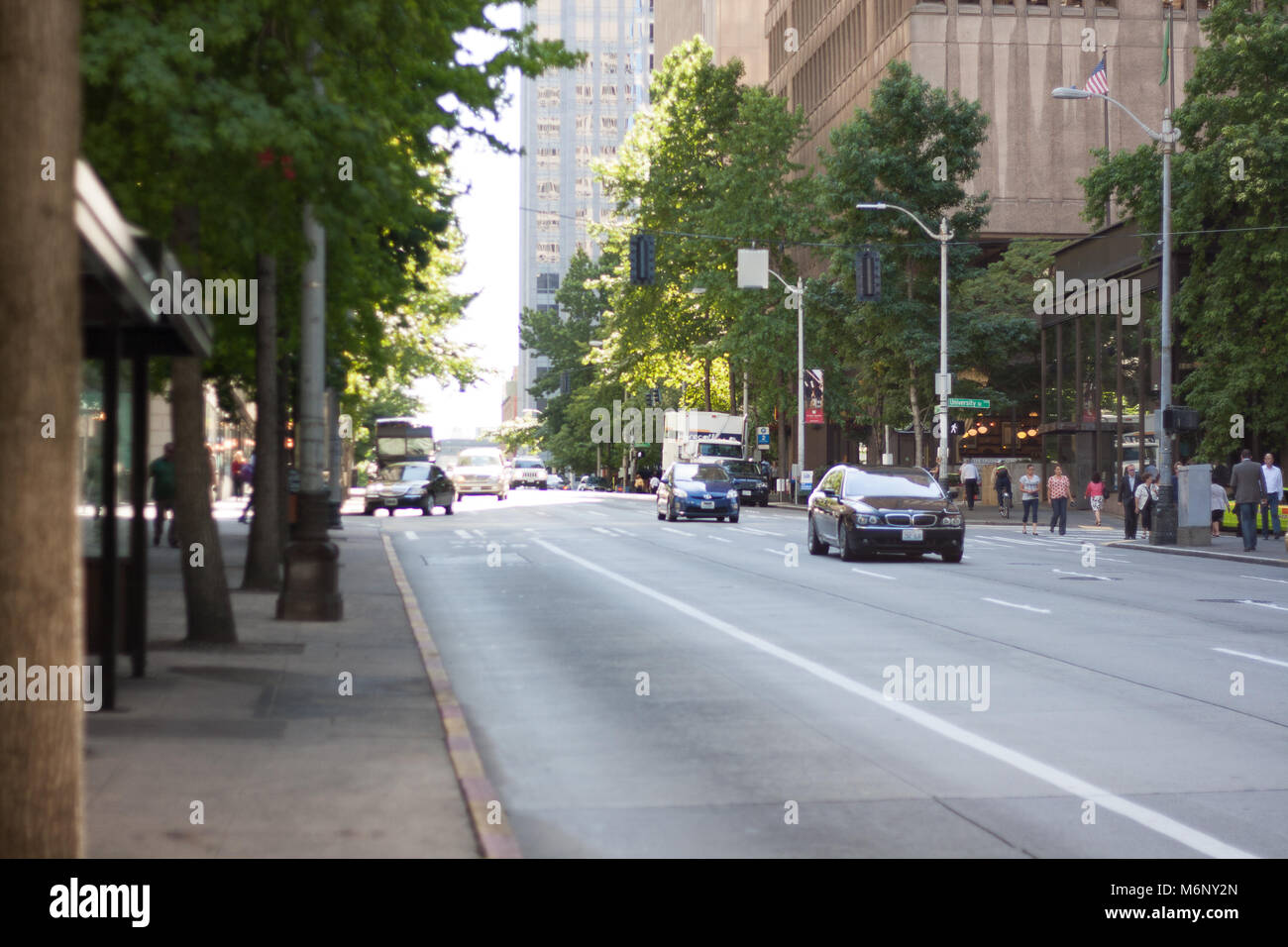 Seattle street scene Stock Photo - Alamy