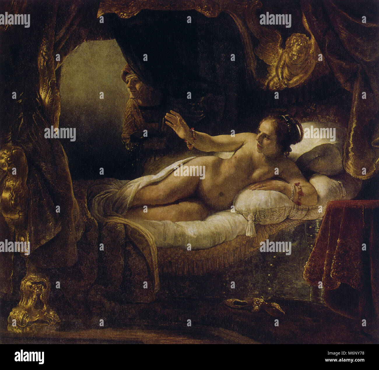Danaë, Painting by Rembrandt Stock Photo - Alamy