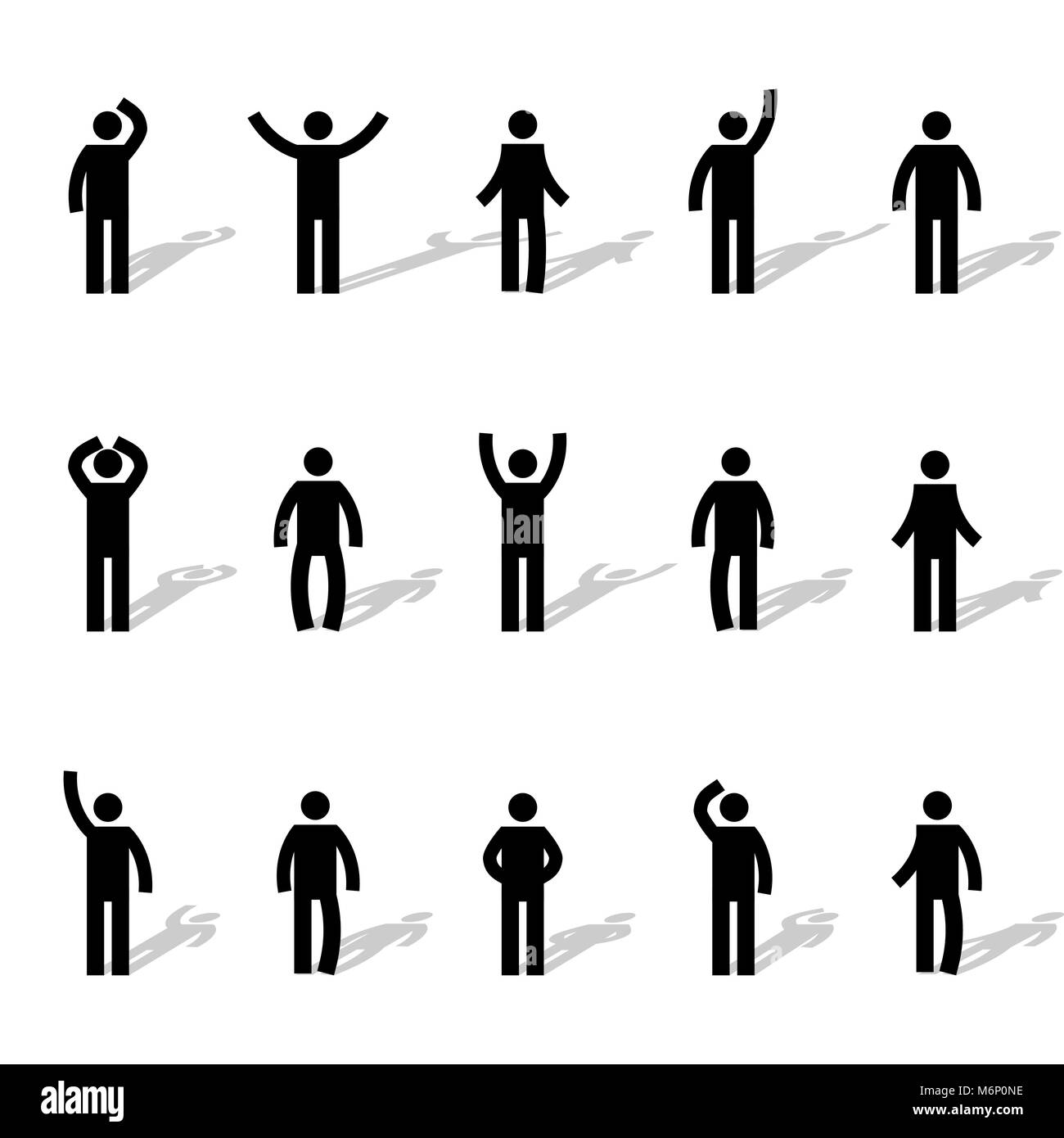 Stickman Stick Figure Pointing Showing Directions Stock Vector -  Illustration of stick, gesturing: 38950978