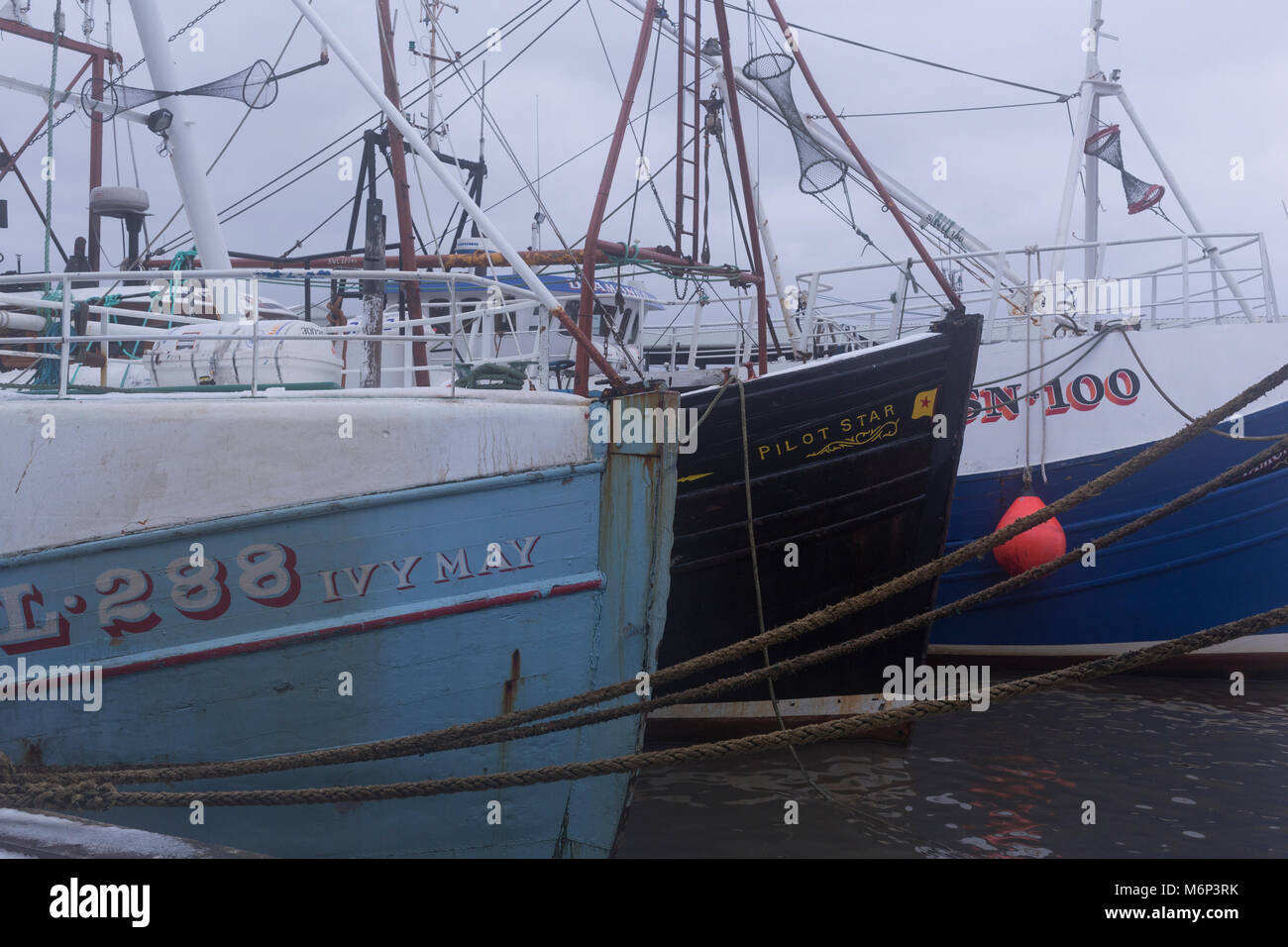 North Shields fishing boats Stock Photo