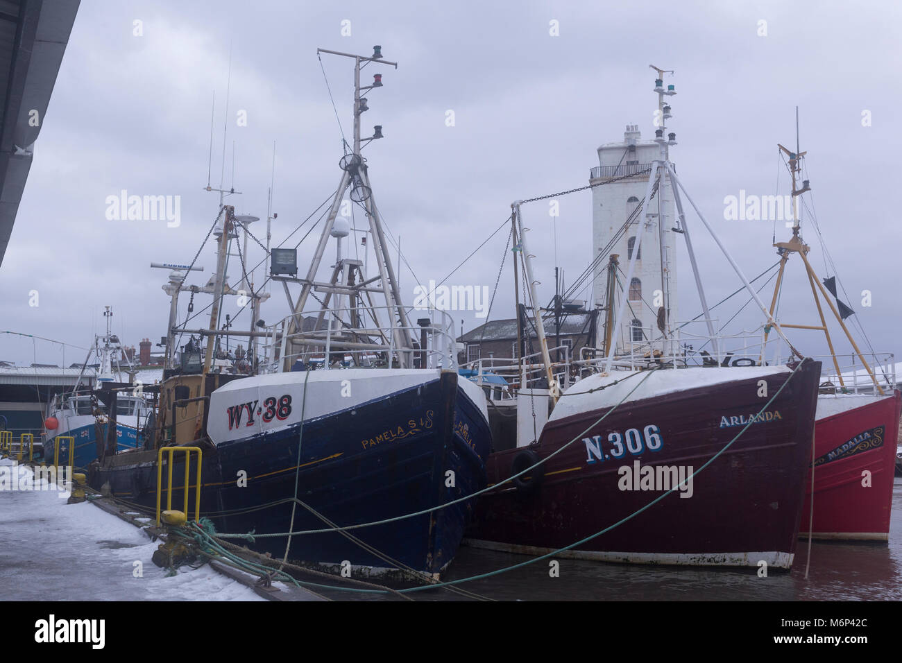 North Shields fishing boats Stock Photo