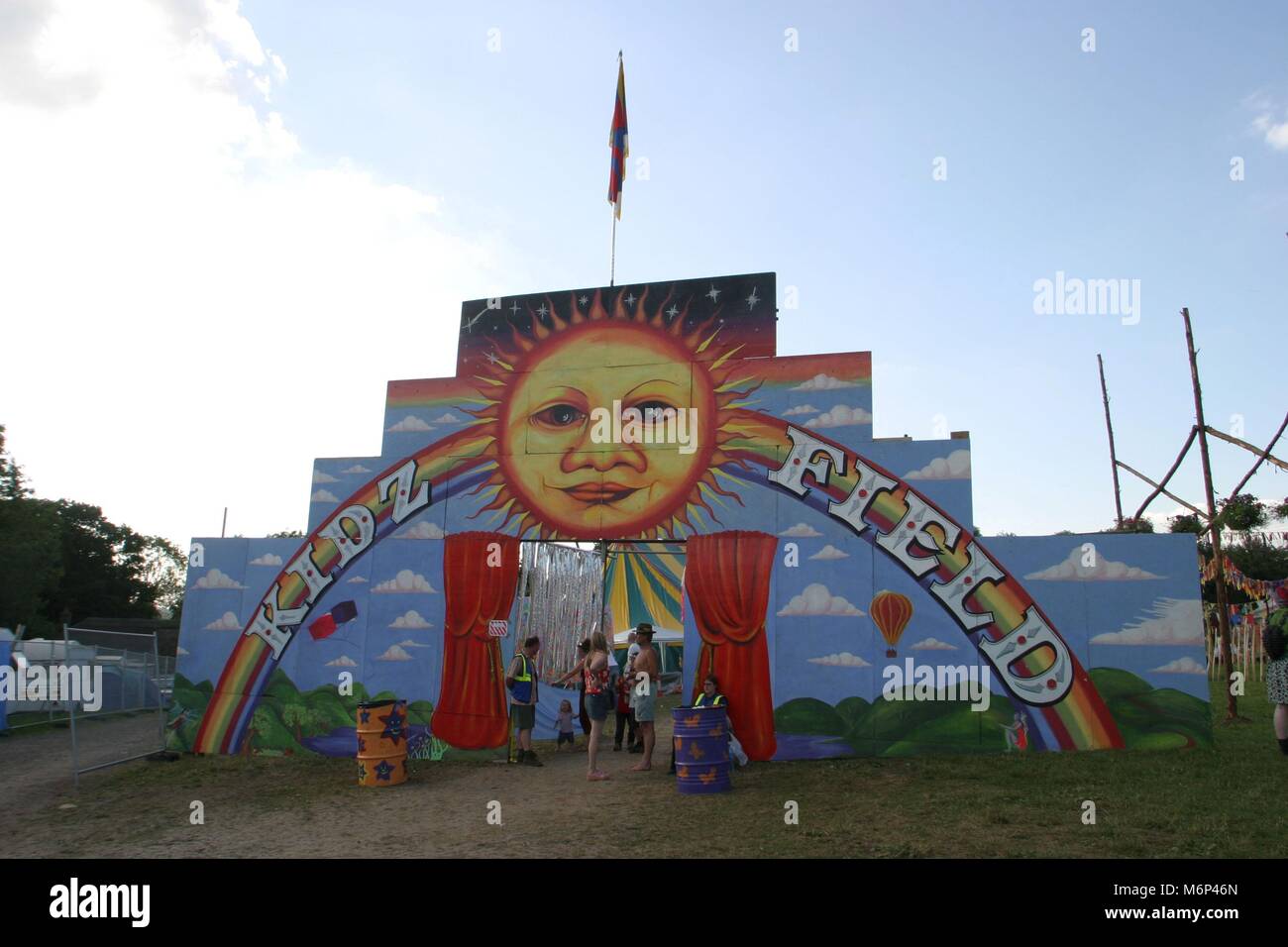 KIdz Field, Glastonbury Festival, Somerset, Britain - 29 June 2003. Stock Photo