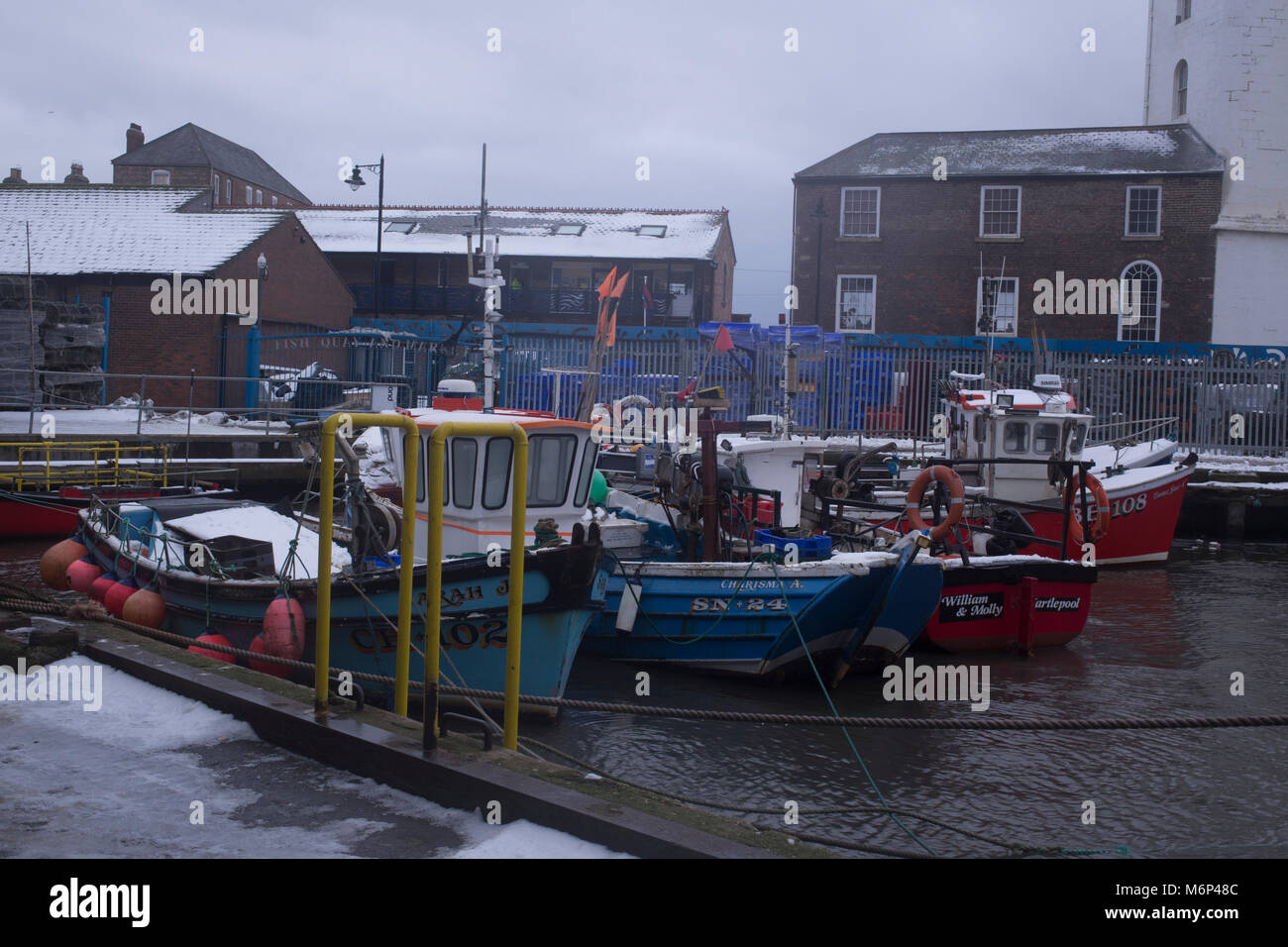 North Shields fishing boats Stock Photo