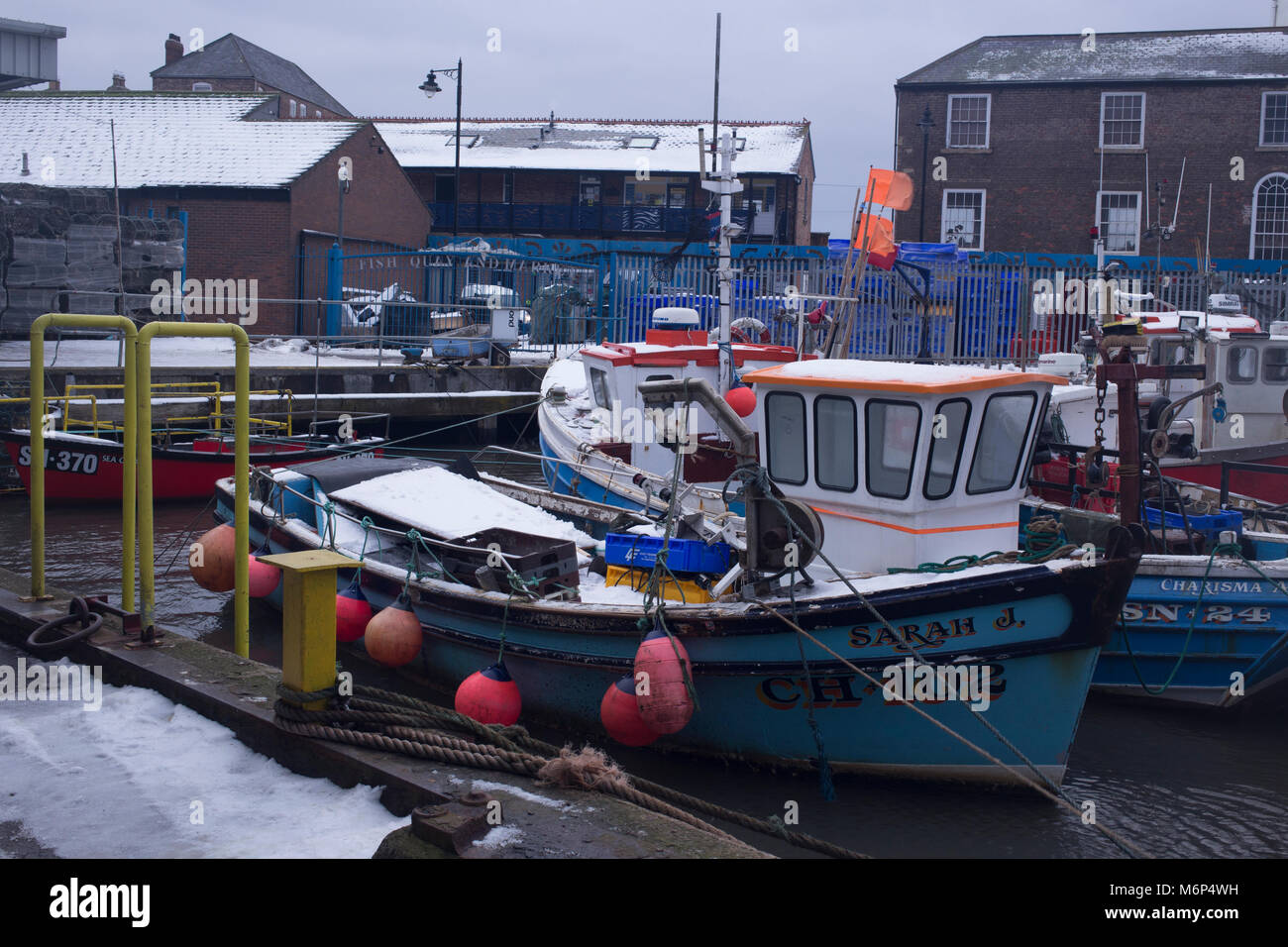 North Shields fishing boats Stock Photo