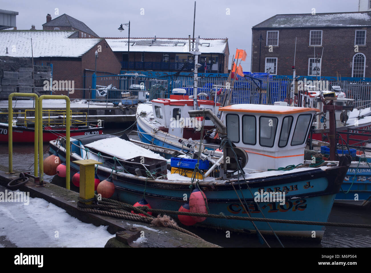 North Shields fishing boats Stock Photo