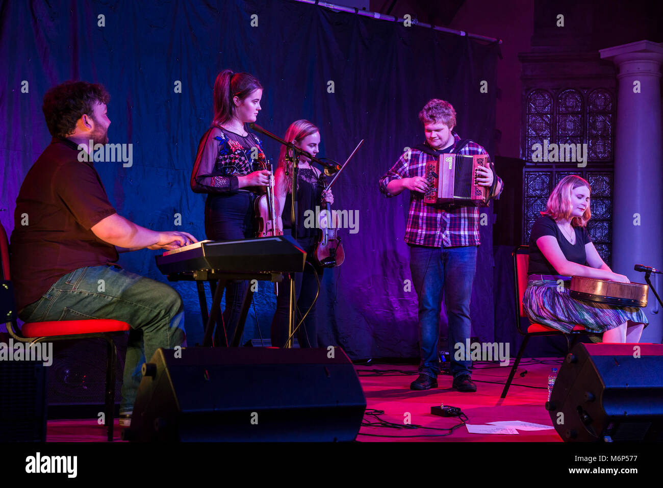 Kelso Folk Festival 2017 - Northern Company, award winning young group Stock Photo